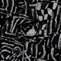 French Black And White Ghost Digital Printed Fabric - Pure Georgette – pg 0 ta0150 110 french black and white ghost digital printed fabric pure georgette 1