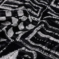 French Black And White Ghost Digital Printed Fabric - Pure Georgette – pg 0 ta0150 110 french black and white ghost digital printed fabric pure georgette 3