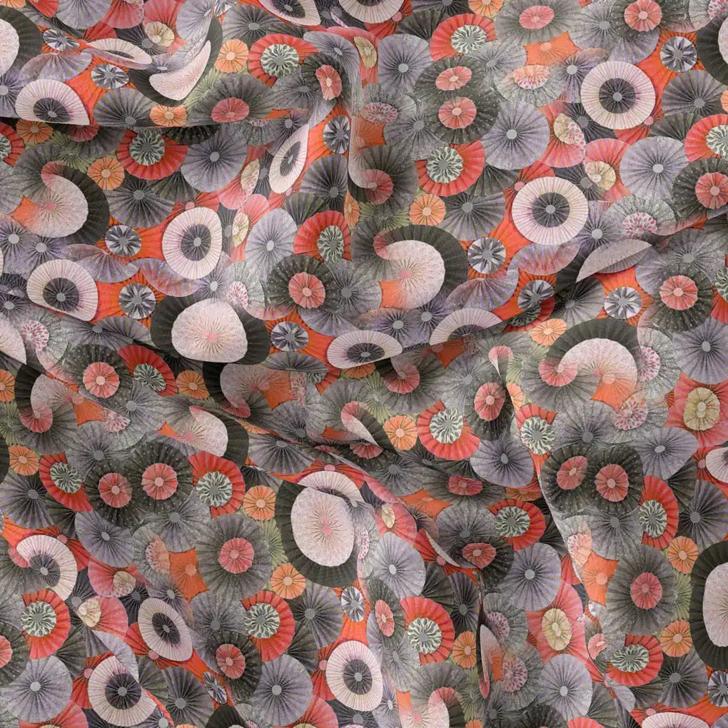 Glam Polished Multicolour Rounded Digital Printed Fabric - Pure Georgette – pg 0 ta0156 110 glam polished multicolour rounded digital printed fabric pure georgette 3