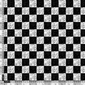 Smoky Black And White Cheques Colour Digital Printed Fabric - Pure Georgette – pg 0 ta0245 110 smoky black and white cheques colour digital printed fabric pure georgette 4