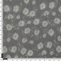 White Aster With Gray Background Digital Printed Fabric - Pure Georgette – pg 0 ta05678 110 white aster with gray background digital printed fabric pure georgette 4