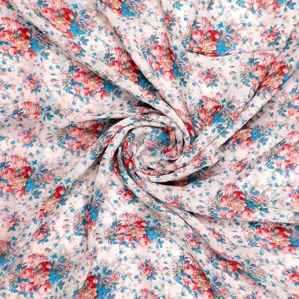 Beautiful Ditsy Flowers On Blue Digital Printed Fabric - Pure Georgette – pg 0 ta05681 110 beautiful ditsy flowers on blue digital printed fabric pure georgette 1