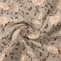 Grayish Orange Roses With Brown Valley Digital Printed Fabric - Pure Georgette – pg 0 ta05726 110 grayish orange roses with brown valley digital printed fabric pure georgette 1