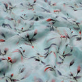 Bluish Thin And Light Leaves Digital Printed Fabric - Pure Georgette – pg 0 ta05861p2 110 bluish thin and light leaves digital printed fabric pure georgette 3