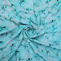 Attractive Sky Blue Leaves Digital Printed Fabric - Pure Georgette – pg 0 ta05861p5 110 attractive sky blue leaves digital printed fabric pure georgette 1