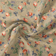 Blooming Orange Roses With Purple Floral Digital Printed Fabric - Pure Georgette – pg 0 ta06659p4 110 blooming orange roses with purple floral digital printed fabric pure georgette 1