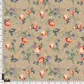Blooming Orange Roses With Purple Floral Digital Printed Fabric - Pure Georgette – pg 0 ta06659p4 110 blooming orange roses with purple floral digital printed fabric pure georgette 5