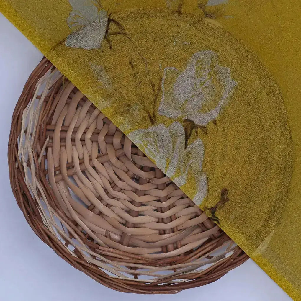 Lemon Yellow Flower Allover Digital Printed Fabric - Pure Georgette – pg 0 ta06831p8 110 lemon yellow flower allover digital printed fabric pure georgette 2