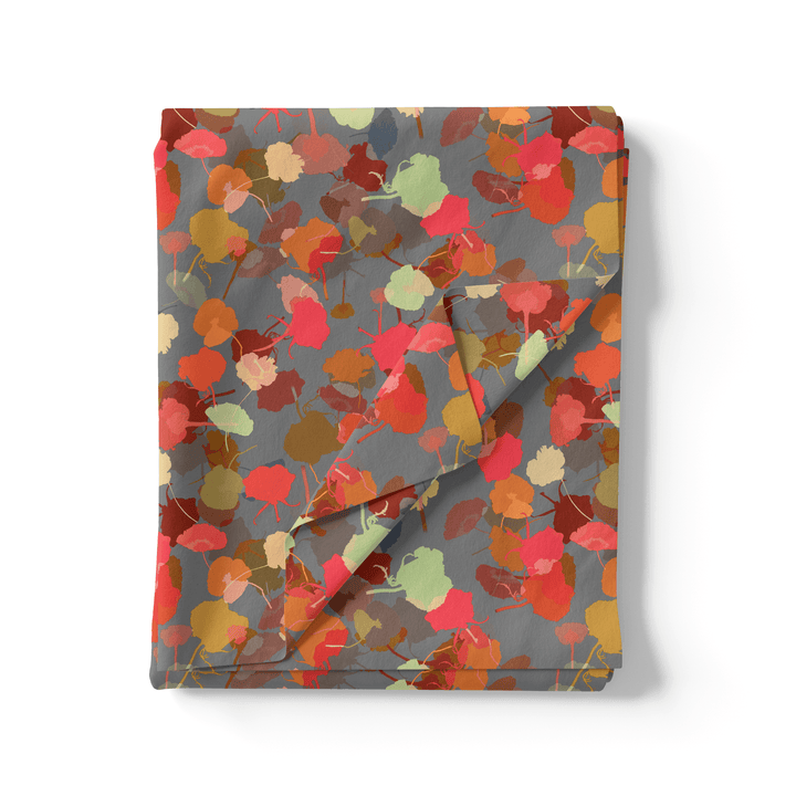 Watercolour Spotted Random Multicolour Flower Digital Printed Fabric - Pure Georgette - FAB VOGUE Studio®