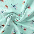 Brown Floating Flower On Rama Green Digital Printed Fabric  - Pure Georgette – pg 0 ta06994p1 110 brown floating flower on rama green digital printed fabric pure georgette 3
