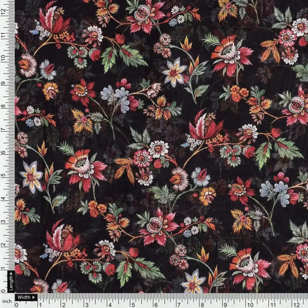 Small Wild Flower Motif Digital Printed Fabric – pg 0 ta0738 110 small wild flower motif digital printed fabric 4