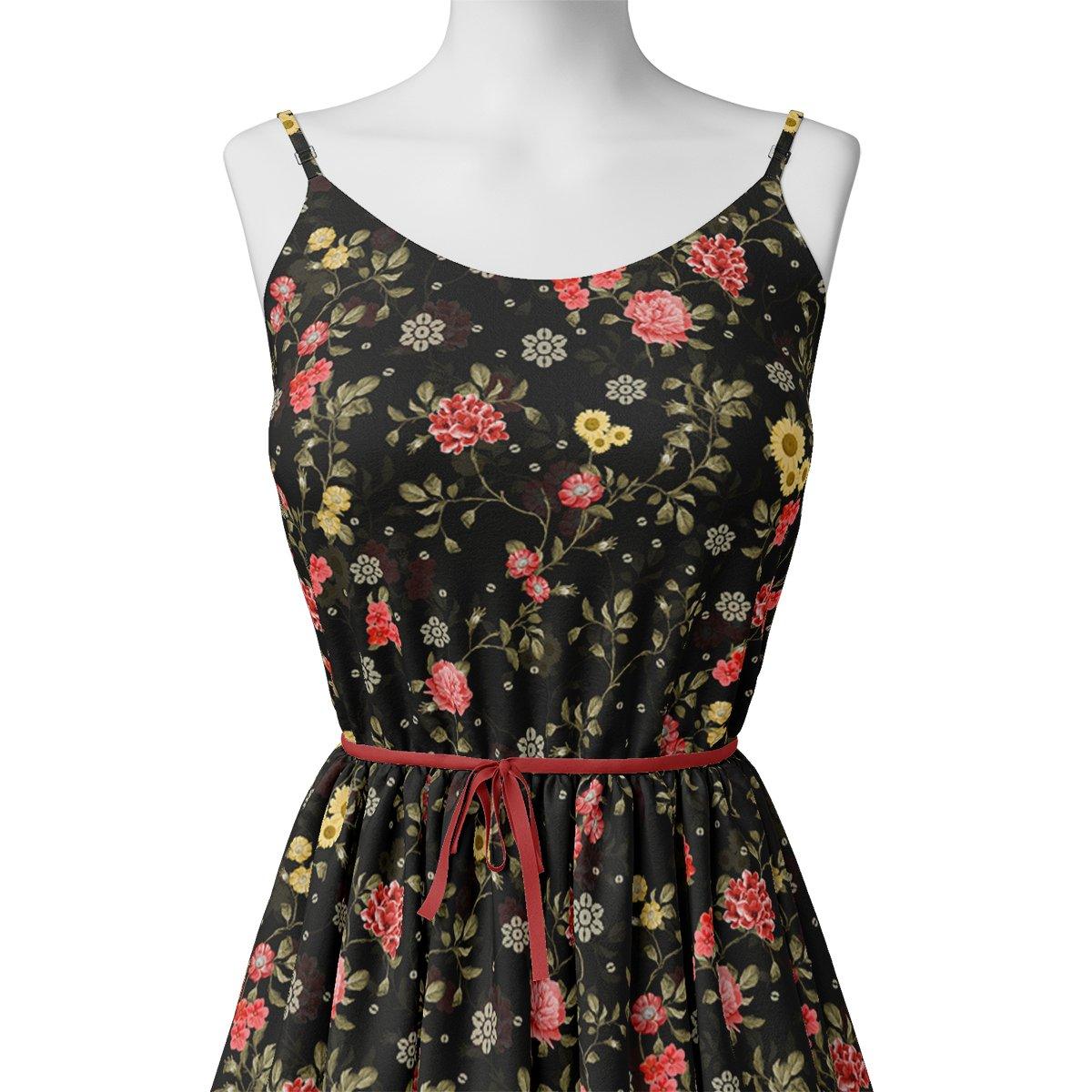 Beautiful Calico Flower With Branch Digital Printed Fabric - Pure Georgette – pg 0 ta075015p 110 beautiful calico flower with branch digital printed fabric pure georgette 2