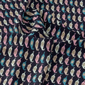 Stylized Leaf Motif Allover Digital Printed Fabric - Pure Georgette – pg 0 ta07535 110 stylized leaf motif allover digital printed fabric pure georgette 3