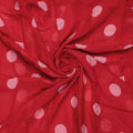 Huge Red Polka Dot Digital Printed Fabric  - Pure Georgette – pg 0 ta07539 110 huge red polka dot digital printed fabric pure georgette 1