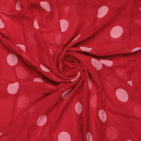 Huge Red Polka Dot Digital Printed Fabric  - Pure Georgette – pg 0 ta07539 110 huge red polka dot digital printed fabric pure georgette 1