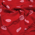 Huge Red Polka Dot Digital Printed Fabric  - Pure Georgette – pg 0 ta07539 110 huge red polka dot digital printed fabric pure georgette 3
