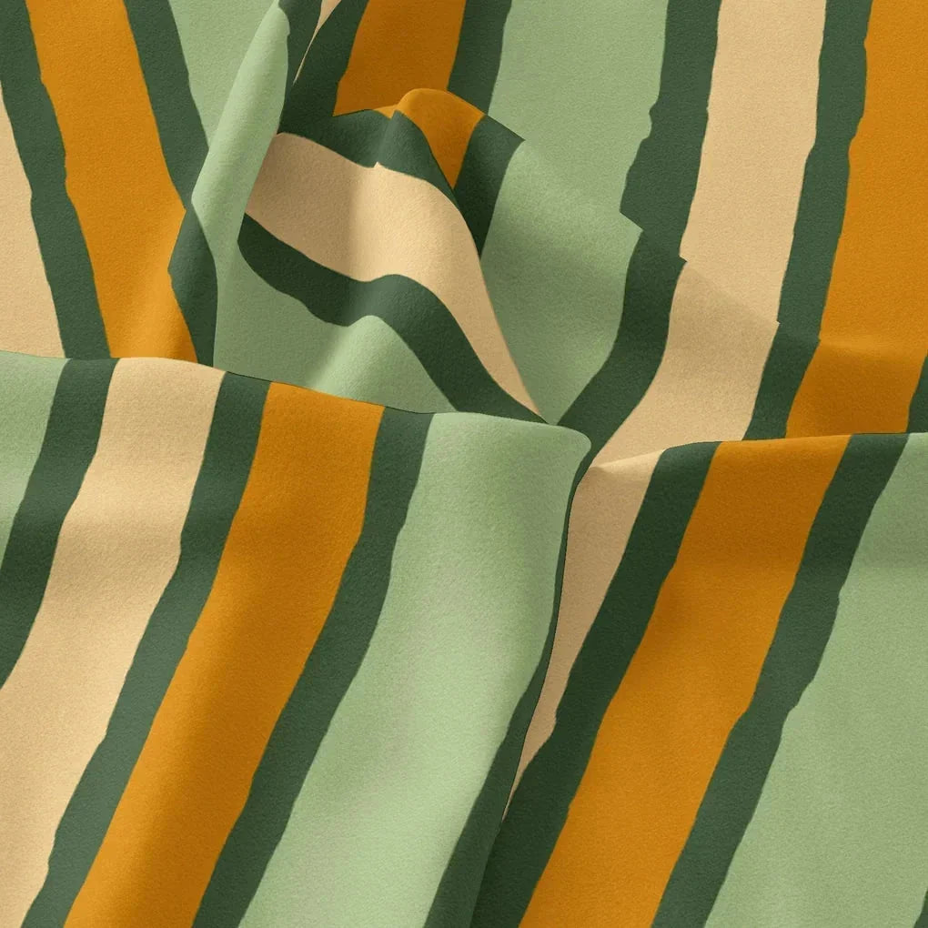 Yellow Green Stripes Digital Printed Fabric - Pure Georgette – pg 0 ta07540 110 yellow green stripes digital printed fabric pure georgette 3