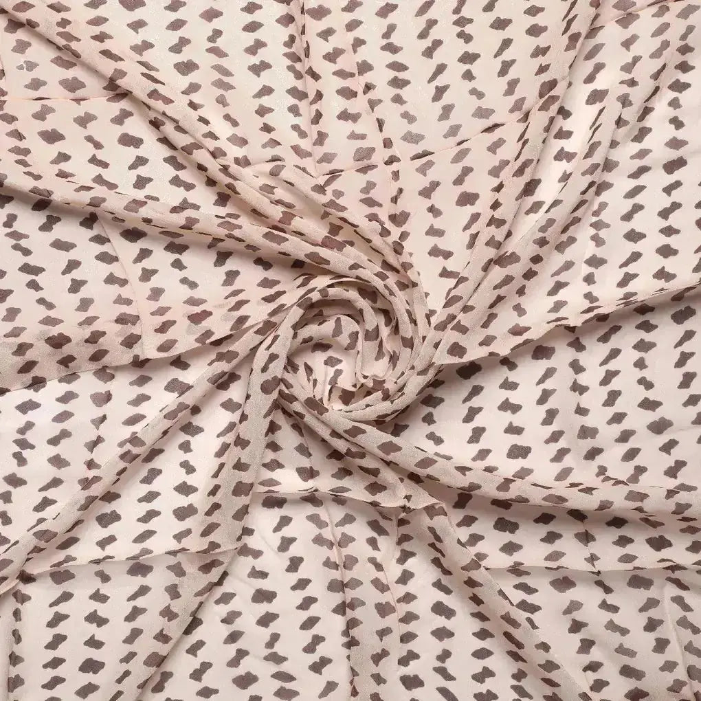 Brown Stones Digital Printed Fabric - Pure Georgette – pg 0 ta07591 110 brown stones digital printed fabric pure georgette 1