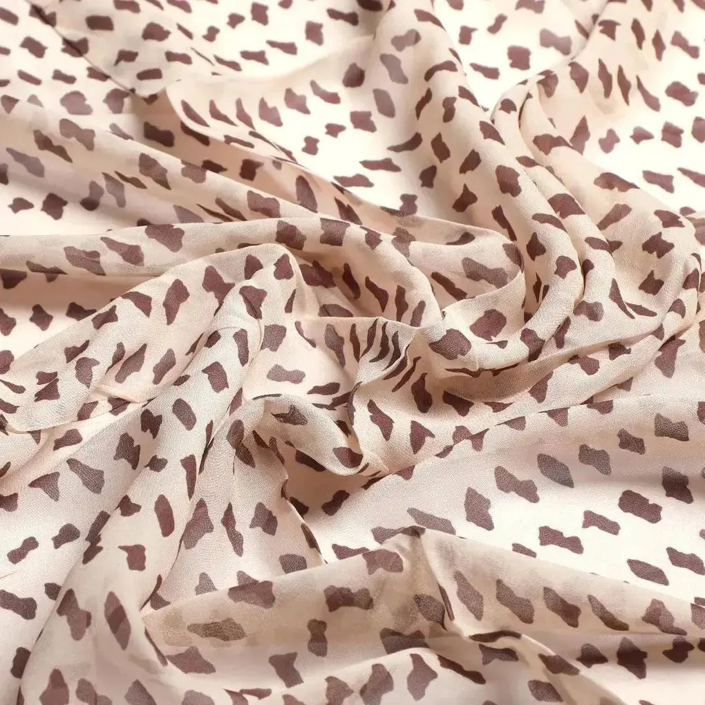 Brown Stones Digital Printed Fabric - Pure Georgette – pg 0 ta07591 110 brown stones digital printed fabric pure georgette 3
