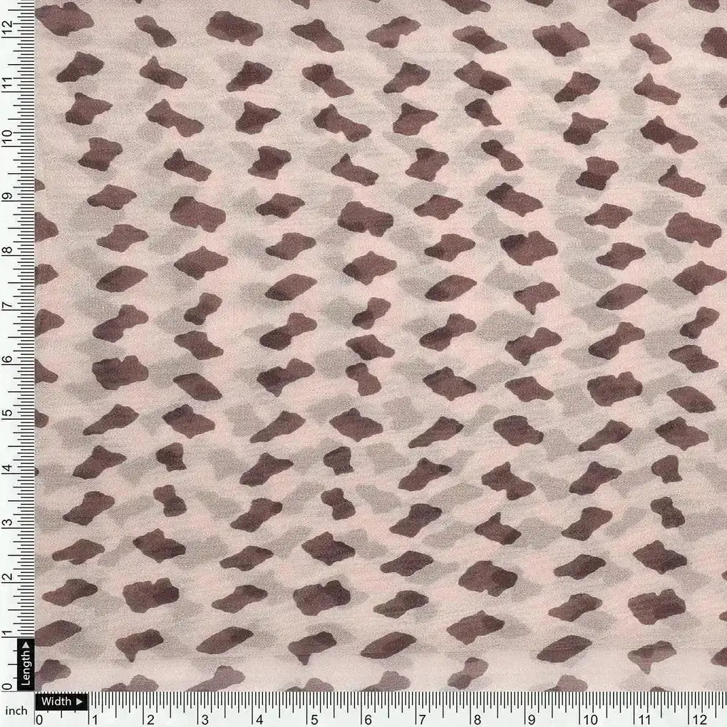 Brown Stones Digital Printed Fabric - Pure Georgette – pg 0 ta07591 110 brown stones digital printed fabric pure georgette 4