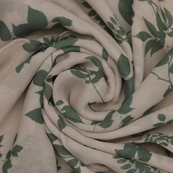 Olive Stalk And Leaves Digital Printed Fabric - Pure Georgette – pg 0 ta07593 110 olive stalk and leaves digital printed fabric pure georgette 1