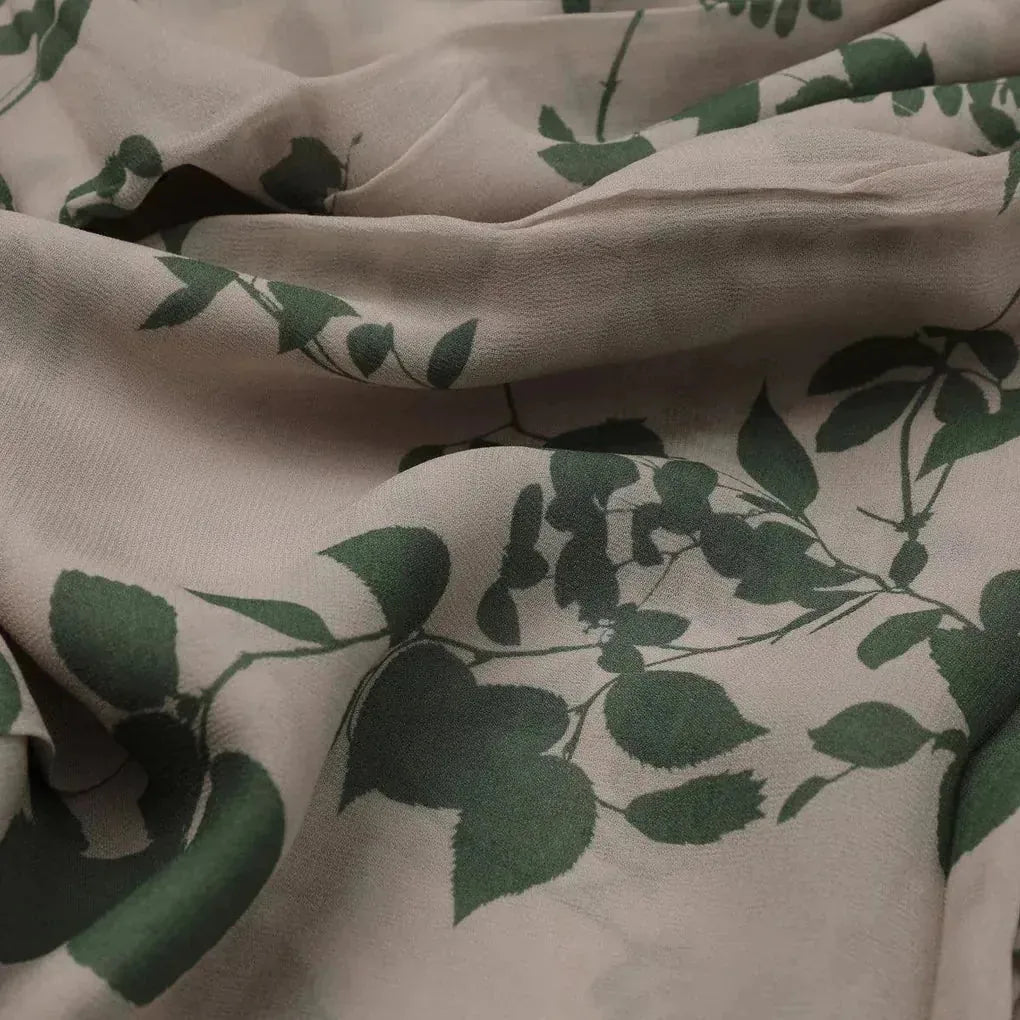 Olive Stalk And Leaves Digital Printed Fabric - Pure Georgette – pg 0 ta07593 110 olive stalk and leaves digital printed fabric pure georgette 3