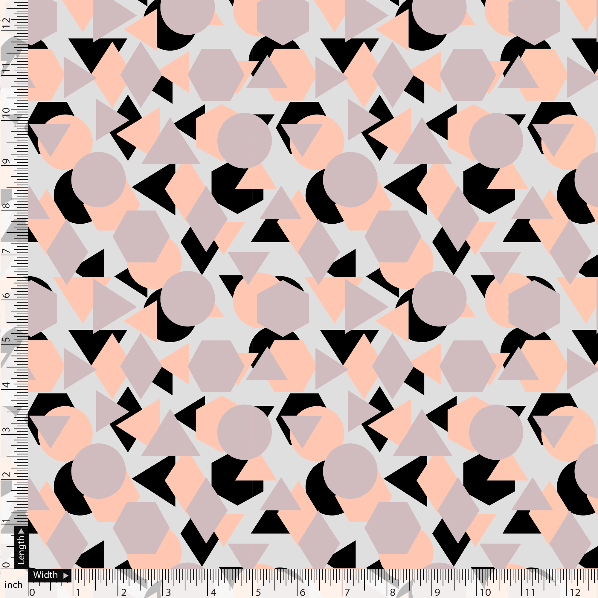 Colourful Geometric Shape Digital Printed Fabric - Pure Georgette – pg 0 ta07611a 110 colourful geometric shape digital printed fabric pure georgette 5