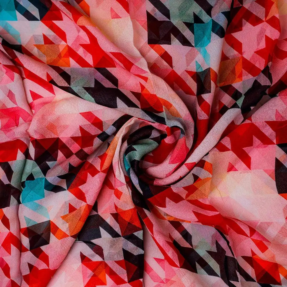 Attractive Multicolor Abstract Pattern Digital Printed Fabric - Pure Georgette – pg 0 ta07709a 110 attractive multicolor abstract pattern digital printed fabric pure georgette 1