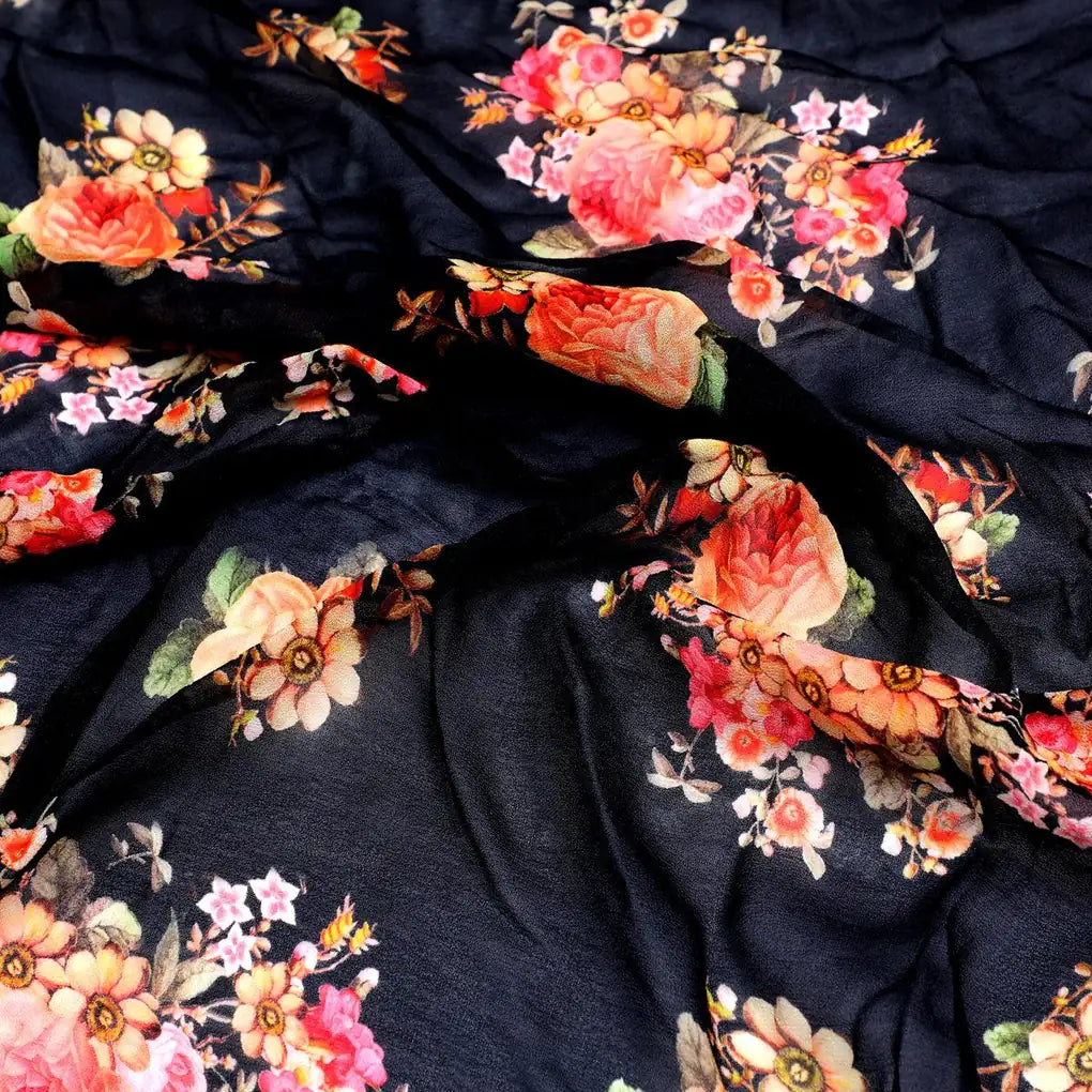 Unique Seamless Multitype Flower Digital Printed Fabric - Pure Georgette – pg 0 ta07849p5 110 unique seamless multitype flower digital printed fabric pure georgette 3