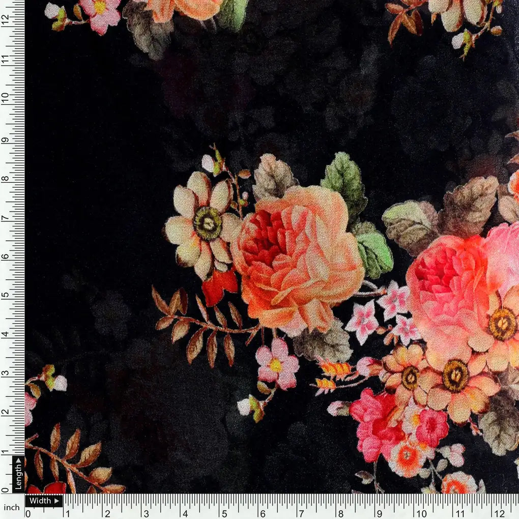 Unique Seamless Multitype Flower Digital Printed Fabric - Pure Georgette – pg 0 ta07849p5 110 unique seamless multitype flower digital printed fabric pure georgette 4