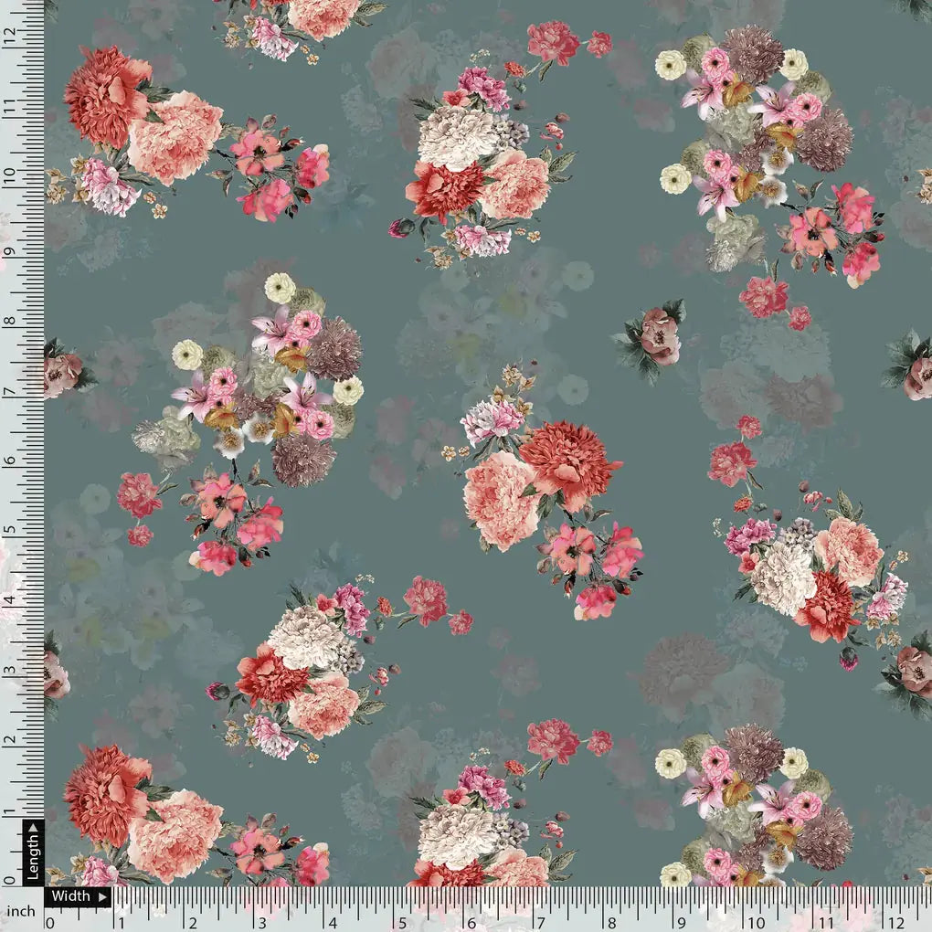 Colorful Roses With Multicolor Branch Digital Printed Fabric - Pure Georgette – pg 0 ta08097p1 110 colorful roses with multicolor branch digital printed fabric pure georgette 5