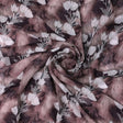 Watercolor Blooming Flower Brown Flower Digital Printed Fabric - Pure Georgette – pg 0 ta08146p3 110 watercolor blooming flower brown flower digital printed fabric pure georgette 1