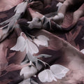 Watercolor Blooming Flower Brown Flower Digital Printed Fabric - Pure Georgette – pg 0 ta08146p3 110 watercolor blooming flower brown flower digital printed fabric pure georgette 3