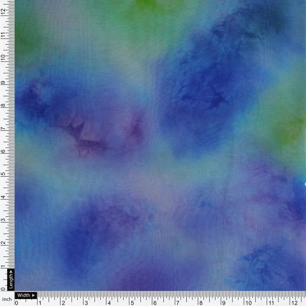 Classic Spotted Blue & Green Digital Printed Fabric - Pure Georgette – pg 0 ta08260p2 110 classic spotted blue and green digital printed fabric pure georgette 4