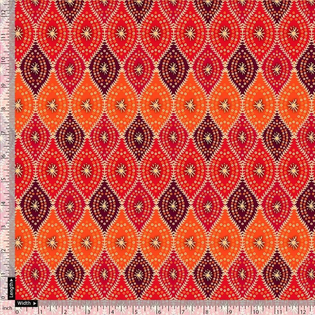 Cool Three Colour Ogee Pattern Digital Printed Fabric - Pure Georgette – pg 0 ta08261p6 110 cool three colour ogee pattern digital printed fabric pure georgette 4