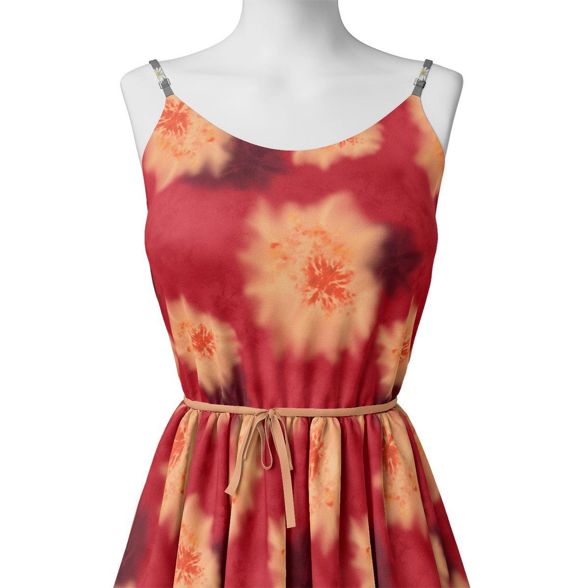 Spotted Red And Blackish Flower Digital Printed Fabric - Pure Georgette – pg 0 ta08263p3 110 spotted red and blackish flower digital printed fabric pure georgette 2