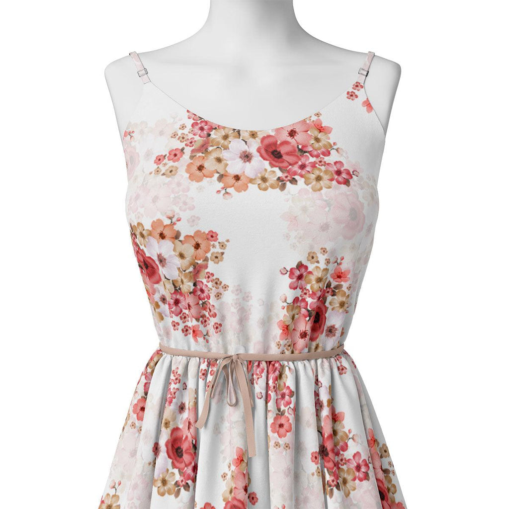 Peach Flower Printed Pure Georgette Fabric Material – pg 0 ta08269p2 110 peach flower printed pure georgette fabric material 2