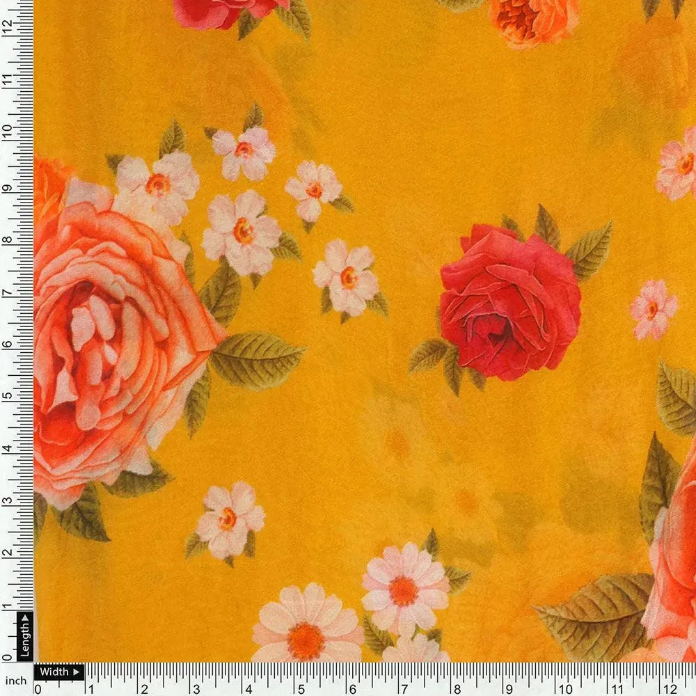 Golden Yellow Floral Pure Georgette Printed Fabric – pg 0 ta08277p6 110 golden yellow floral pure georgette printed fabric 4