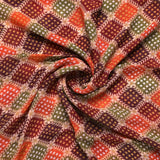 Multicolour With Flower Honeycomb Digital Printed Fabric - Pure Georgette – pg 0 ta08278p4 110 multicolour with flower honeycomb digital printed fabric pure georgette 1