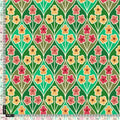 Multicolour Allmandar Flower Ogee Art Digital Printed Fabric - Pure Georgette – pg 0 ta08290p3 110 multicolour allmandar flower ogee art digital printed fabric pure georgette 5