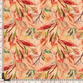 Beautiful Watercolour Gradient Autumnal Leaves Digital Printed Fabric - Pure Georgette – pg 0 ta08302p 110 beautiful watercolour gradient autumnal leaves digital printed fabric pure georgette 5