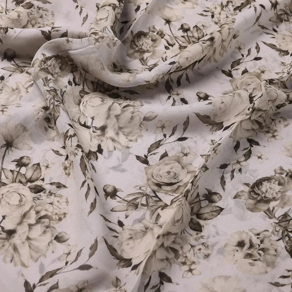 Floral Bright Golden Floral Digital Printed Fabric - Pure Georgette – pg 0 ta08305 110 floral bright golden floral digital printed fabric pure georgette 3