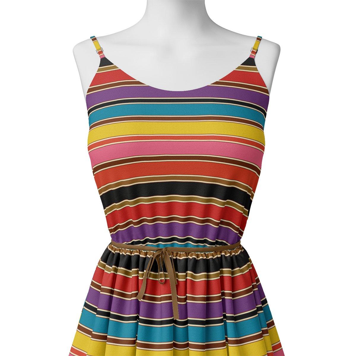 Coolest Regimental Strips Multicolour Digital Printed Fabric - Pure Georgette – pg 0 ta08324p3 110 coolest regimental strips multicolour digital printed fabric pure georgette 2