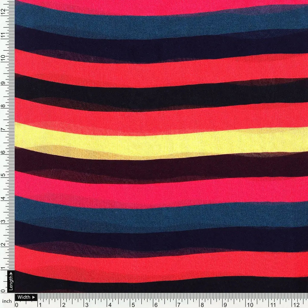 Bengal Stripes Multicolour Strips Digital Printed Fabric - Pure Georgette – pg 0 ta08372 110 bengal stripes multicolour strips digital printed fabric pure georgette 4