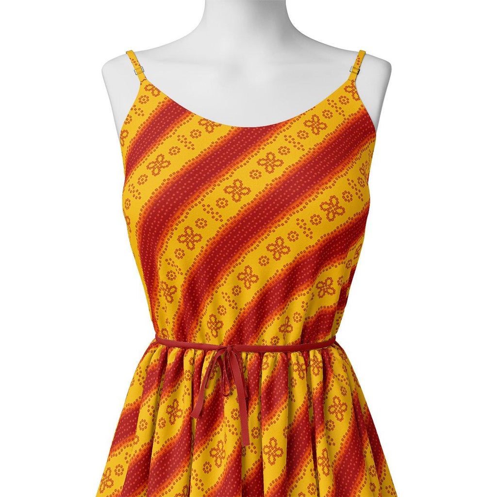 Tiny Red And Yellow Doted Flower Digital Printed Fabric - Pure Georgette – pg 0 ta08470p1 110 tiny red and yellow doted flower digital printed fabric pure georgette 2