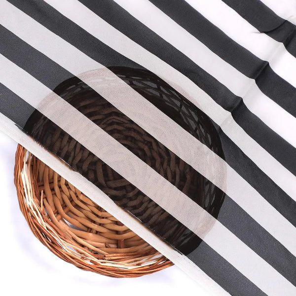Decorative Black And White Zebra Digital Printed Fabric - Pure Georgette – pg 0 ta08501p2 110 decorative black and white zebra digital printed fabric pure georgette 2 - alternate view