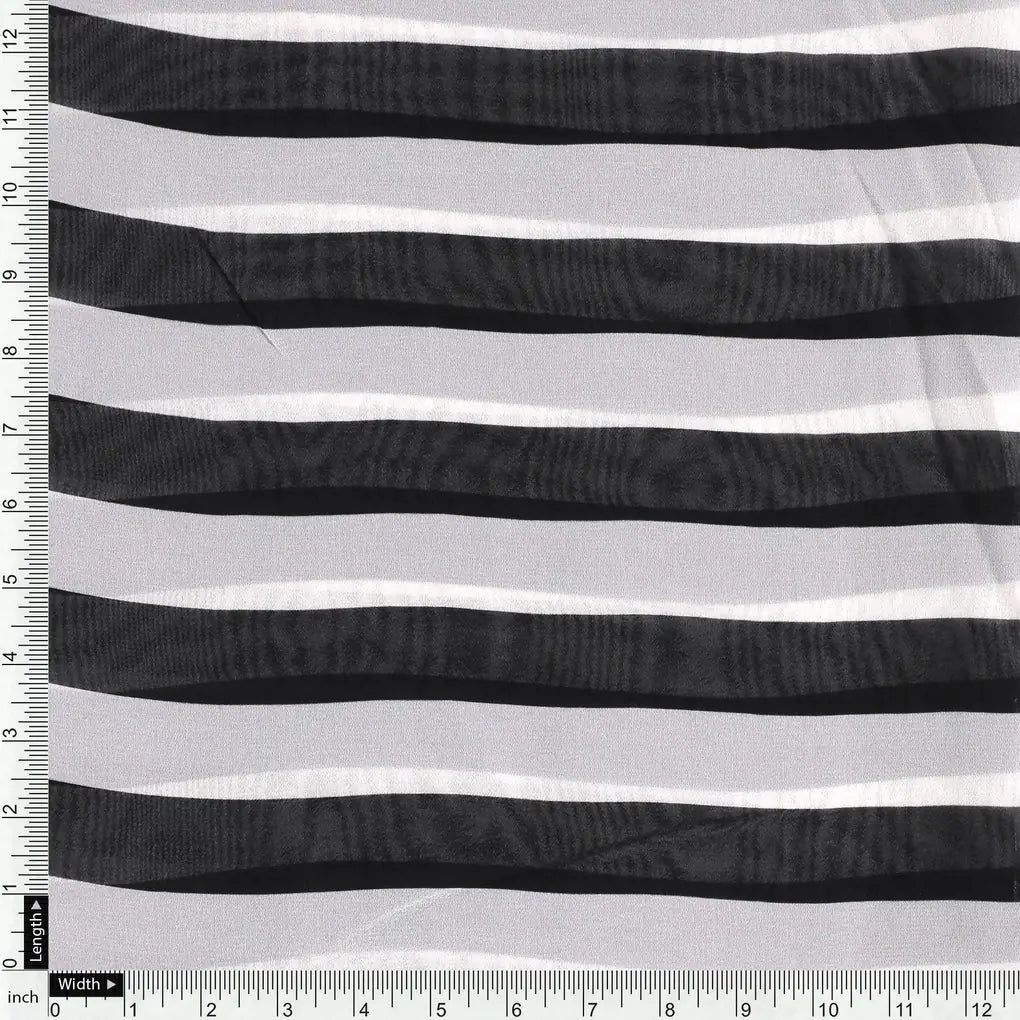 Decorative Black And White Zebra Digital Printed Fabric - Pure Georgette – pg 0 ta08501p2 110 decorative black and white zebra digital printed fabric pure georgette 4