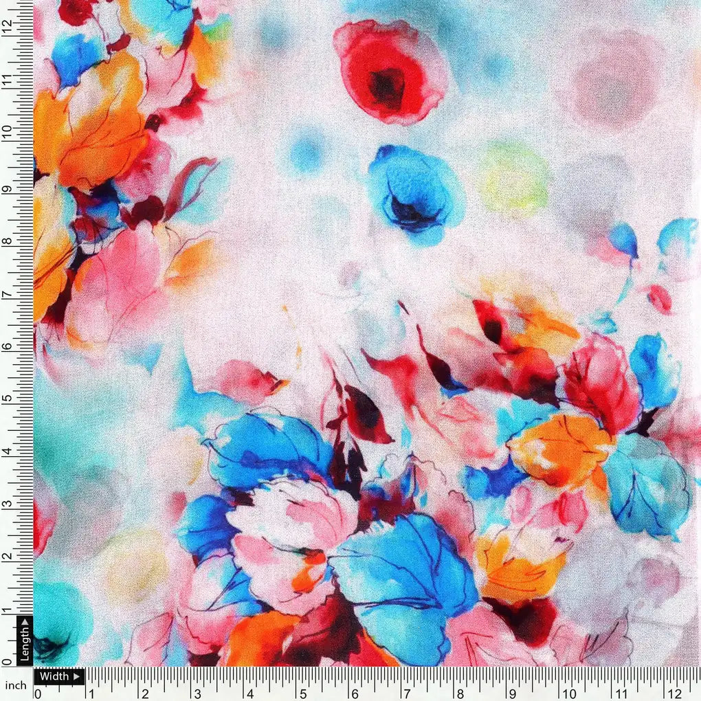 Rainbow Colourful Tulip Roses Digital Printed Fabric - Pure Georgette – pg 0 ta08523p4 110 rainbow colourful tulip roses digital printed fabric pure georgette 4