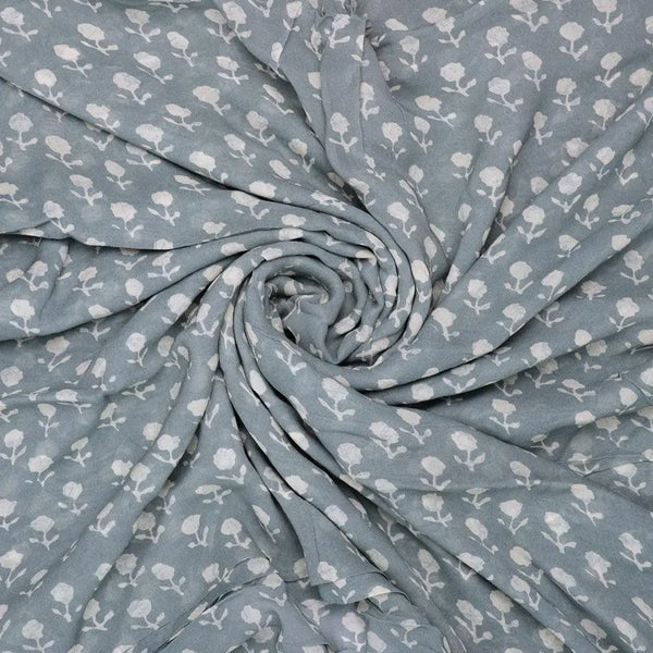 Iris Small Flower Digital Printed Fabric - Pure Georgette – pg 0 ta08529 110 iris small flower digital printed fabric pure georgette 1