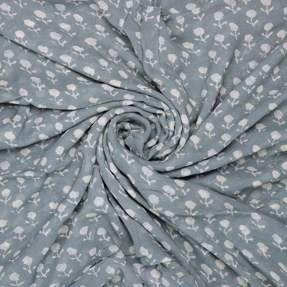 Iris Small Flower Digital Printed Fabric - Pure Georgette – pg 0 ta08529 110 iris small flower digital printed fabric pure georgette 1